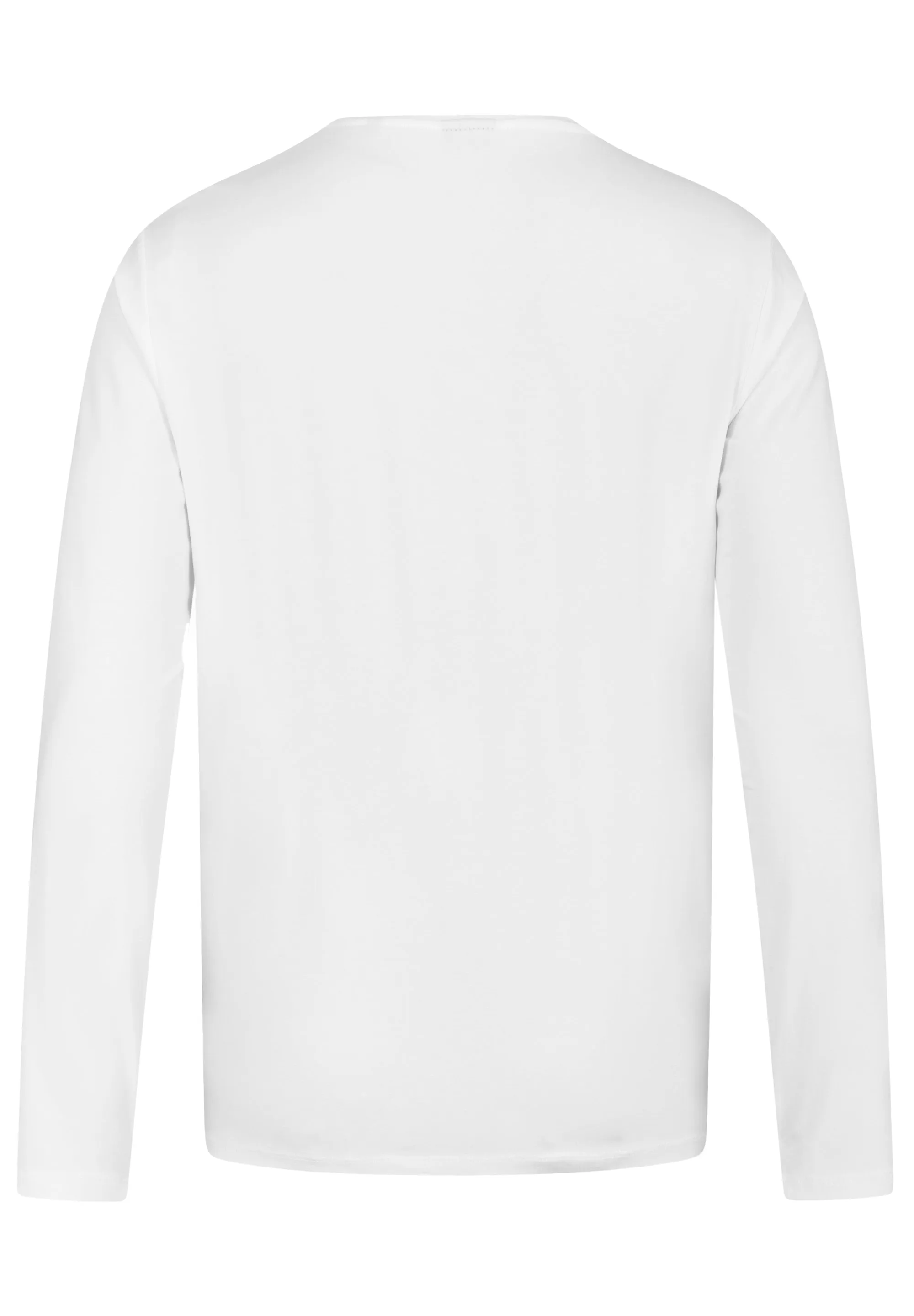 White Long Sleeve Crew