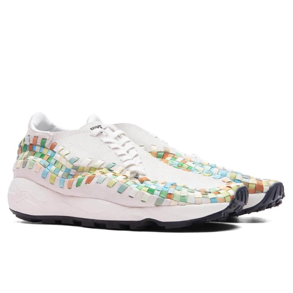 Women's Air Footscape Woven - Summit White/Black/Multi-Color