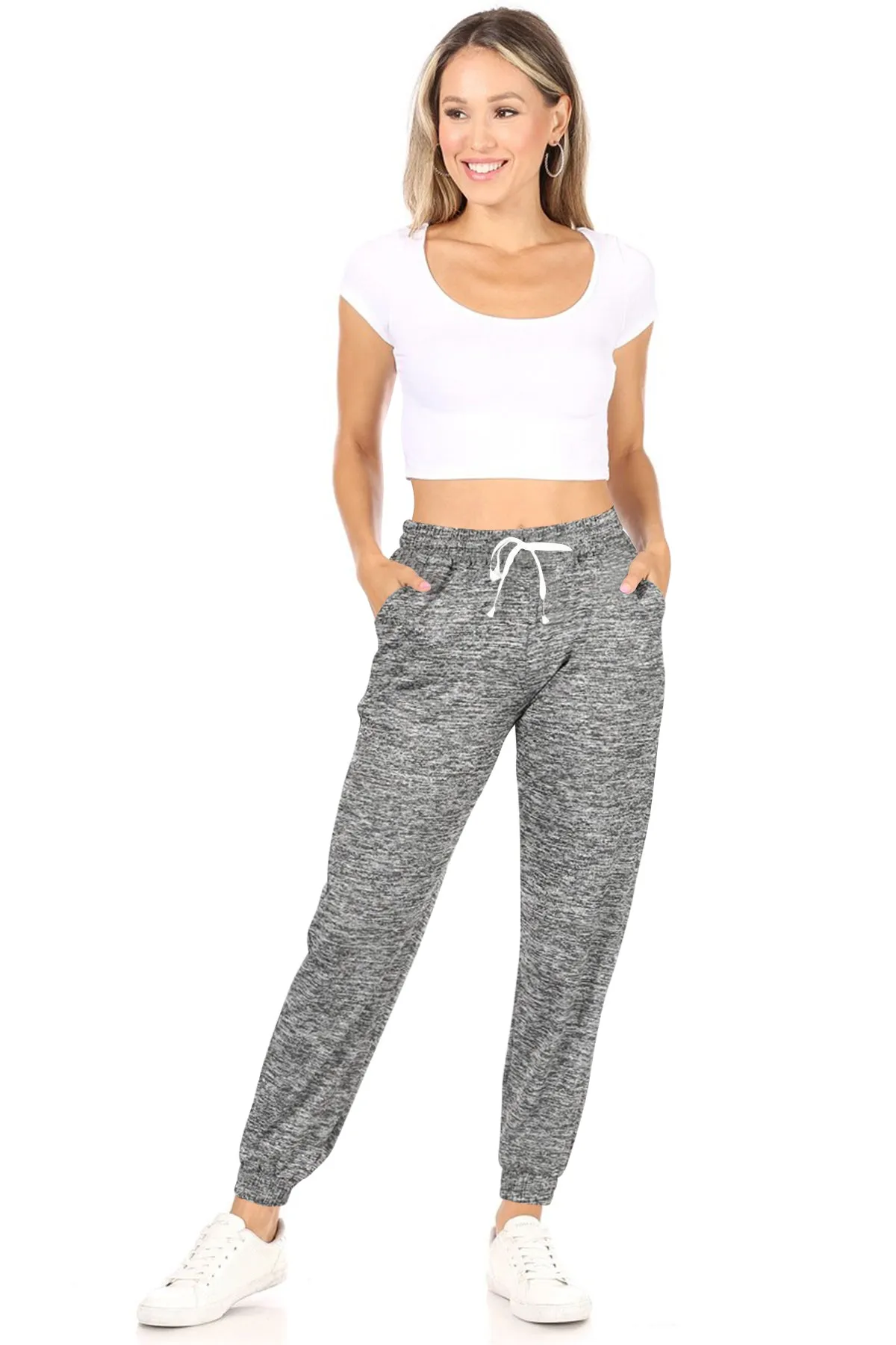 Women's Casual High Waist Drawstring Jogger Pants