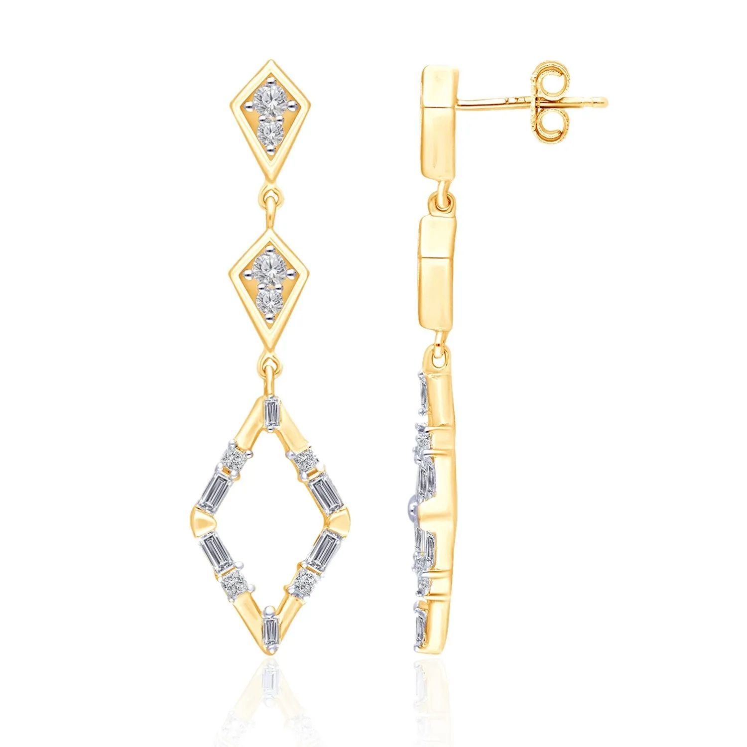 Yellow Gold Diamond Legendary Earrings