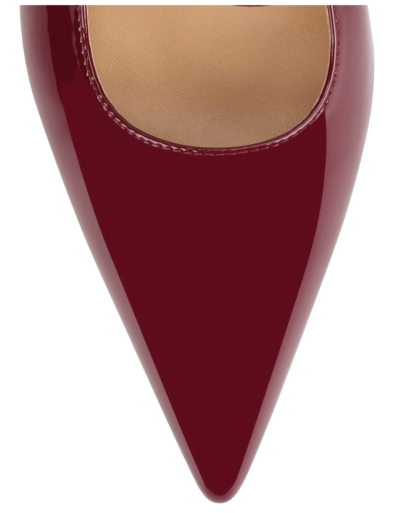 York Slingback Heel - Wine  Patent Leather