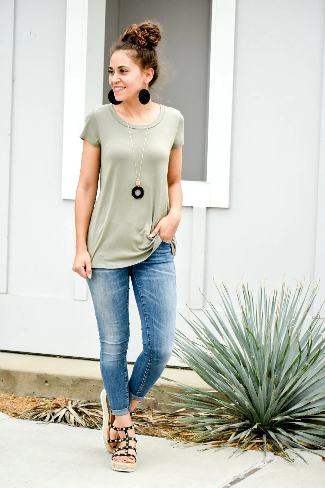 You Only Know Light Olive Top